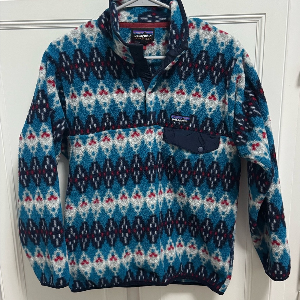 Patagonia Multicolor Geometric Fleece Pullover